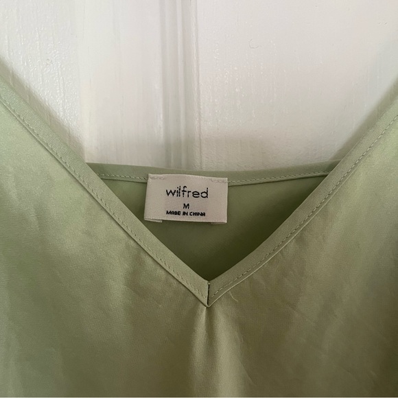 Aritzia Midi Only Slip Dress - Sage - Picture 3 of 3